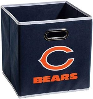 Franklin Sports NFL Storage Bins - Collapsible Cube Container + Storage Basket - NFL Office, Bedroom + Living Room Décor - 11"x11"