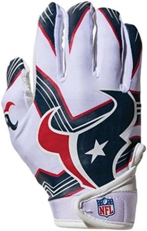 Franklin Sports Youth NFL Football Receiver Gloves - Kids Football Gloves Pair - NFL Team Logos and Silicone Palm - All Youth Sizes - Great Game Gear + Football Costume Accessory