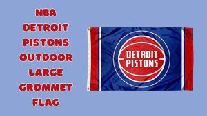 NBA Detroit Pistons Outdoor Large Grommet Flag -