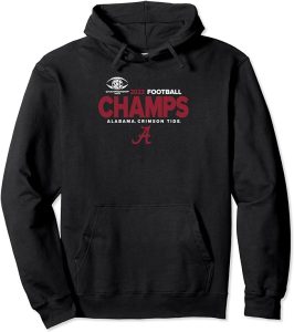 Elite Authentics SEC Football Champs Alabama Crimson Tide Pullover Hoodie