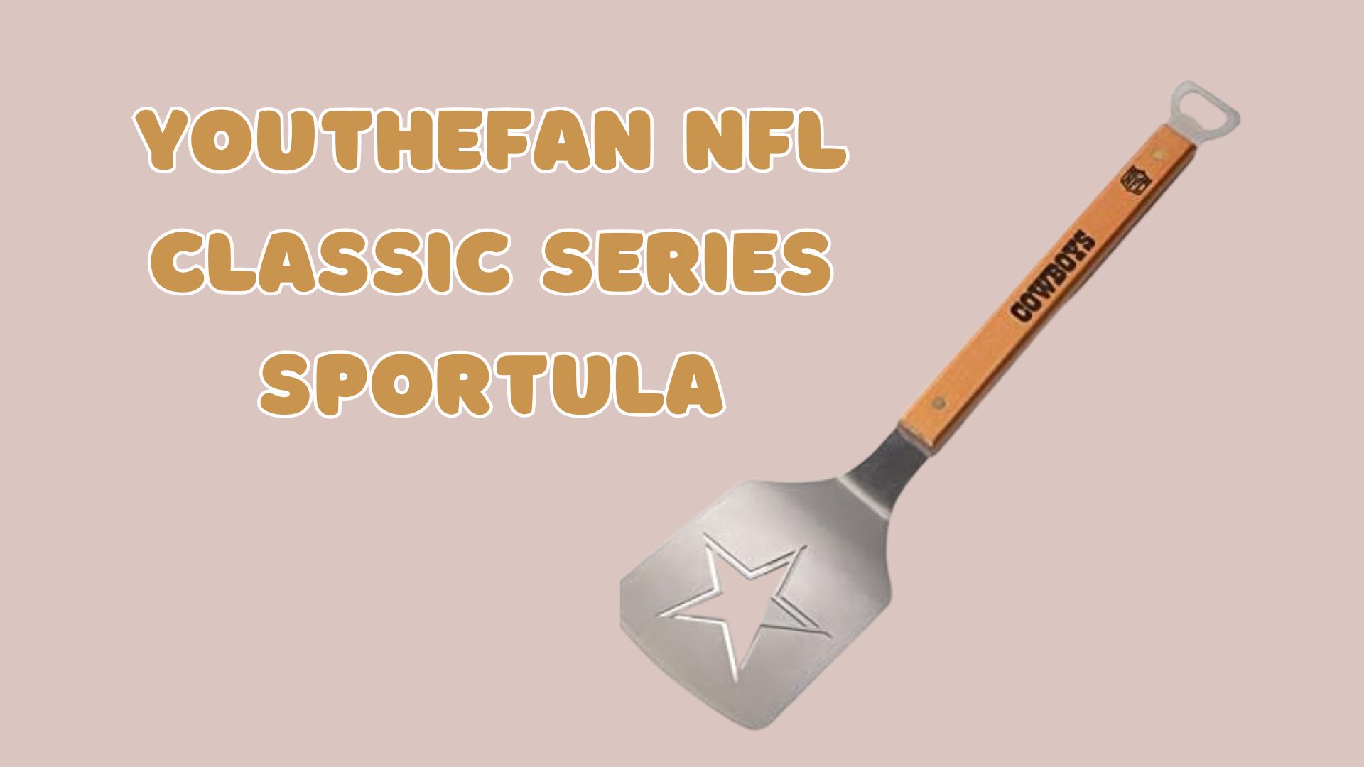 YouTheFan NFL Classic Series Sportula Stainless Steel Grilling Spatula