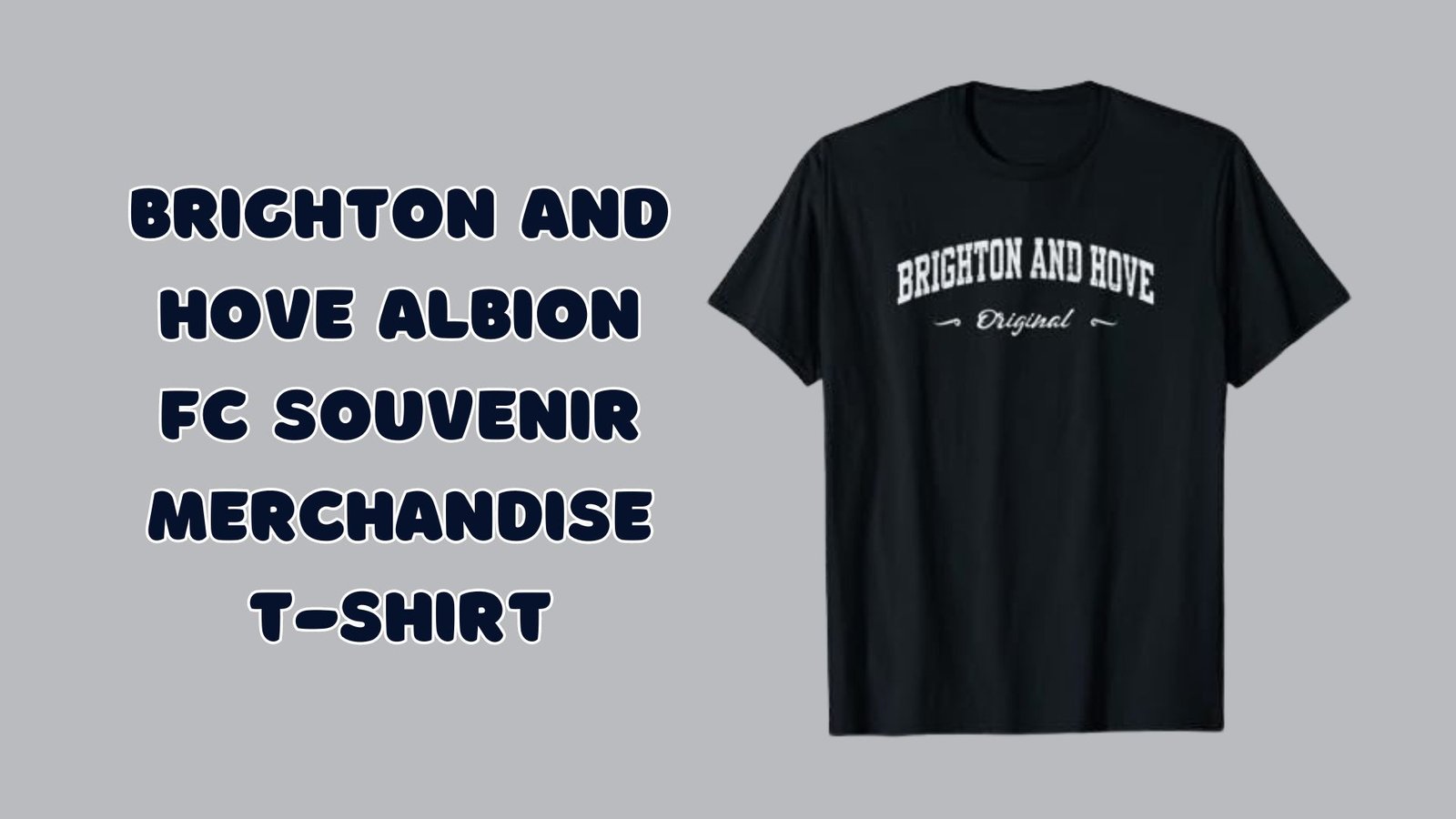 Brighton and Hove Albion FC Souvenir Merchandise T-Shirt