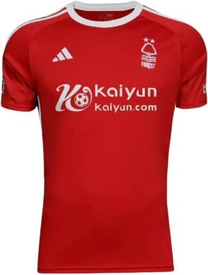adidas Nottingham Forest FC Men's Home Football Shirt Soccer Jersey 2023-2024 (US, Alpha, X-Large, Regular, Regular, Pink)