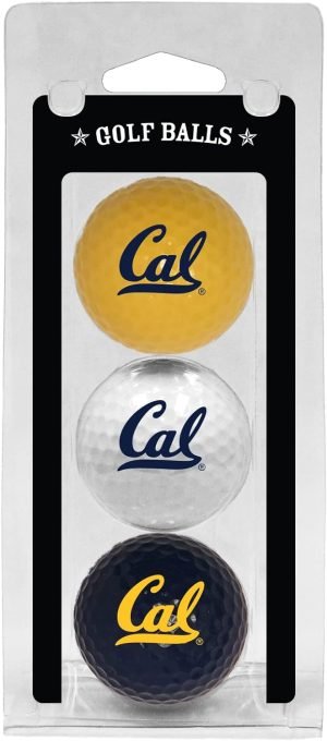Team Golf NCAA Regulation Size Golf Balls, 3 Pack, Full Color Durable Team Imprint