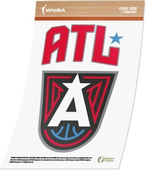 Desert Cactus Atlanta Dream WNBA Women's National Basketball Association Officially Licensed Sticker Vinyl Decal Laptop Water Bottle Car Scrapbook (4 Inch)