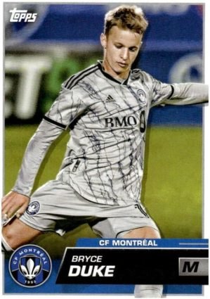 2023 Topps MLS #159 Bryce Duke CF Montreal Major League Soccer Base Trading Card