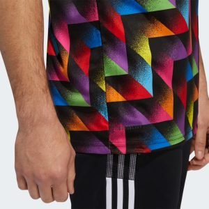 Adidas Charlotte FC MLS Men’s Pride Pre-Match Short Sleeve Soccer Jersey, Multicolor