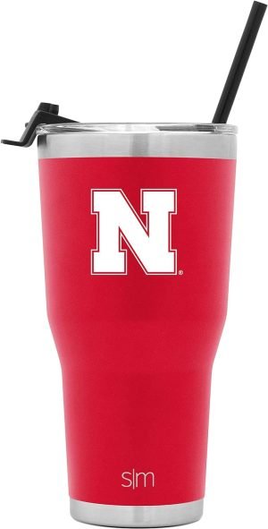 Simple Modern Officially Licensed Collegiate University Tumbler with Straw and Flip Lid Insulated Stainless Steel Thermos | Cruiser Collection | 30oz