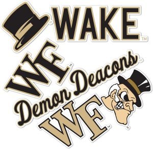 Desert Cactus Wake Forest University Demon Deacons Go Deacs Stickers Vinyl Decals Laptop Water Bottle Car Scrapbook T2 (Type 2)