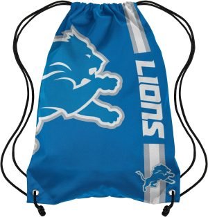 FOCO Detroit Lions NFL Big Logo Drawstring Backpack