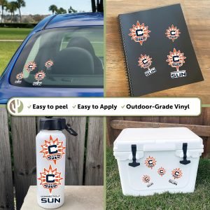 Desert Cactus WNBA Connecticut Sun Sticker Vinyl Decal