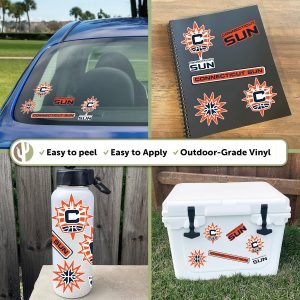WNBA Connecticut Sun Sticker Vinyl
