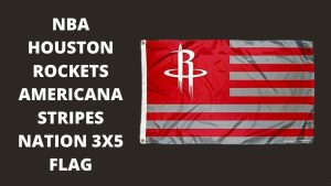 NBA Houston Rockets Americana Stripes Nation 3x5 Flag