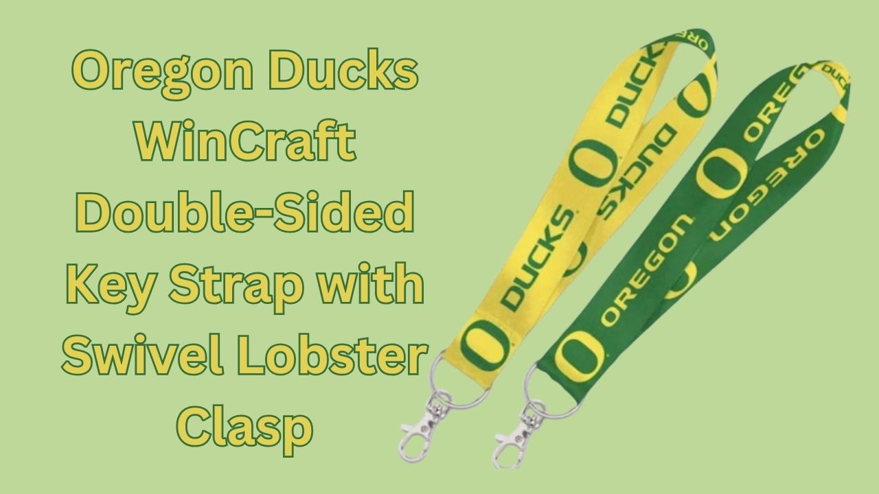 Oregon Ducks WinCraft Double-Sided Key Strap with Swivel Lobster Clasp