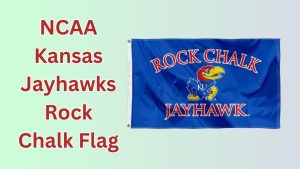 NCAA Kansas Jayhawks Rock Chalk Flag