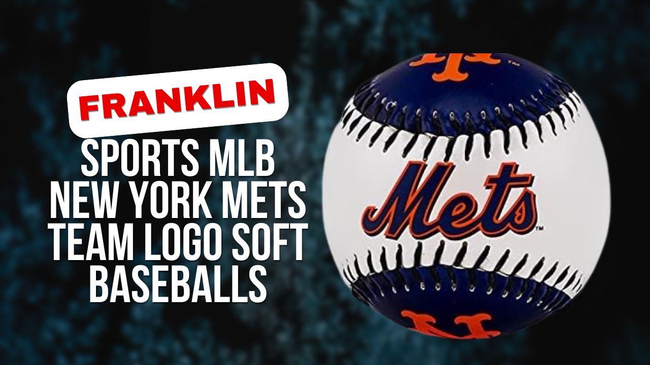 Franklin Sports MLB New York Mets Team Logo Soft Baseballs