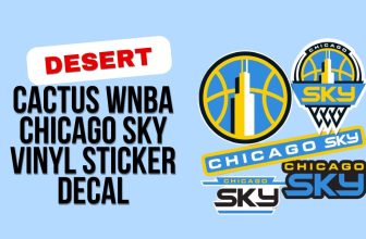 Desert Cactus WNBA Chicago Sky Vinyl Sticker Decal