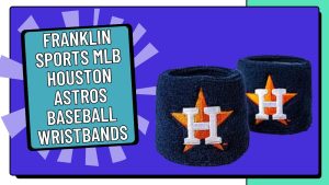 Franklin Sports MLB Houston Astros Baseball Wristbands