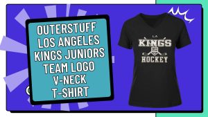 Outerstuff Los Angeles Kings Juniors Team Logo V-Neck T-Shirt