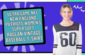 Ultra Game NFL New England Patriots Women’s Super Soft Raglan Vintage Baseball T-Shirt