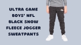 Stay Warm and Stylish with Ultra Game Boys’ NFL Black Snow Fleece Jogger Sweatpants