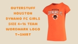 Discover the Best Outerstuff Houston Dynamo FC Girls Size 4-16 Team Wordmark Logo T-Shirt for Soccer Enthusiasts