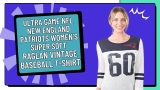 Is the Ultra Game NFL New England Patriots Women’s Super Soft Raglan Vintage Baseball T-Shirt Worth It?