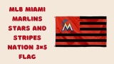 Show Your Support for the Miami Marlins with the MLB Stars and Stripes Nation 3×5 flag.