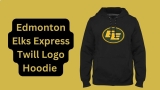 Stay Warm and Stylish: Edmonton Elks Express Twill Logo Hoodie with EE Logo