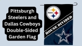 Decorate Your Garden with NFL Pride: Pittsburgh Steelers and Dallas Cowboys Double-Sided Garden Flag